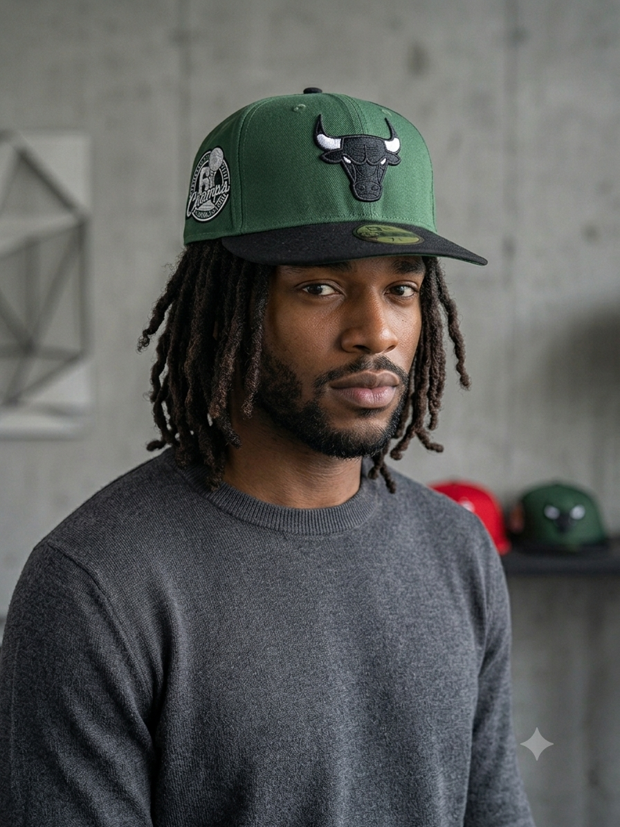Amiri orange trucker hat features a colorful, paint-drip embroidered logo on the front.