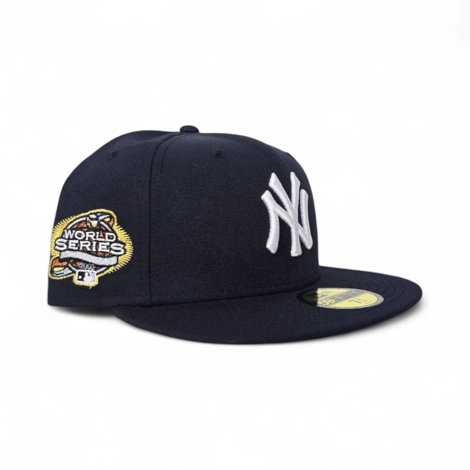 New Era 59FIFTY fitted hat features a navy crown and a 2003 World Series side patch.