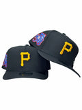 black and yellow New Era Pittsburgh Pirates 9FIFTY snapback features a 76th World Series patch on the side.