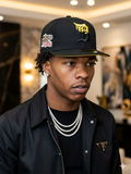 New Era Detroit Tigers 59FIFTY 24K Drip fitted cap featuring a black and gold dripping logo and a 1984 World Series Champions patch.