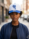New Era Los Angeles Dodgers 9FORTY A-Frame hat features a unique upside-down embroidered logo.