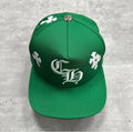 image is a Chrome Hearts CH Hat in green