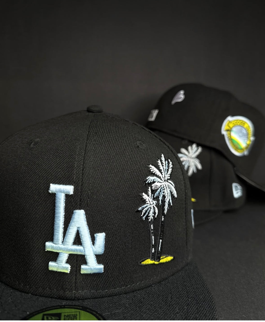 New Era 59FIFTY Los Angeles Dodgers fitted hat with a palm tree side patch
