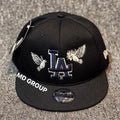New Era 9FIFTY Los Angeles Dodgers Peace snapback hat in black