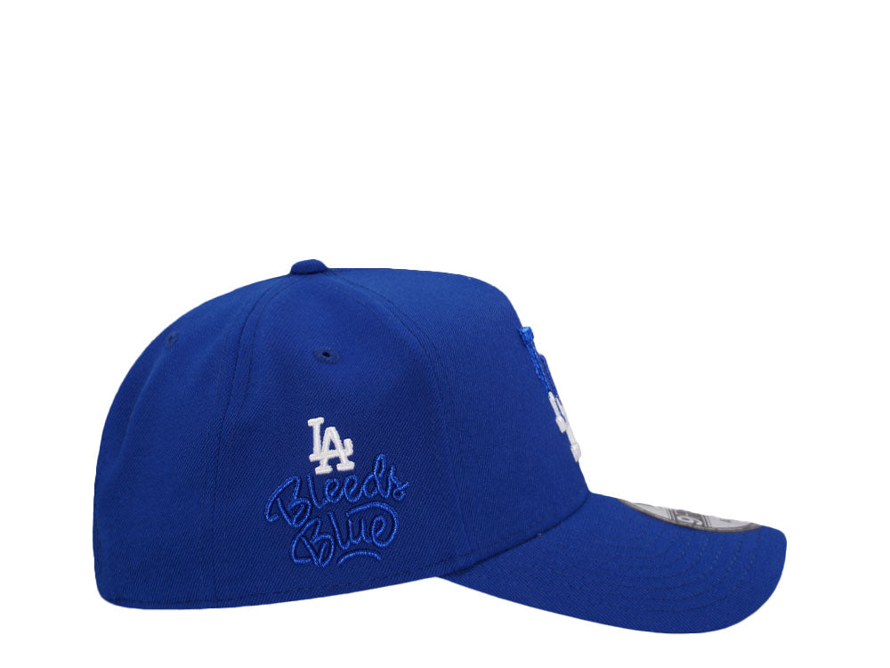 NEW ERA LOS ANGELES DODGERS BLUE BLEEDS BLUE PRIME EDITION 9FORTY A FRAME SNAPBACK HAT